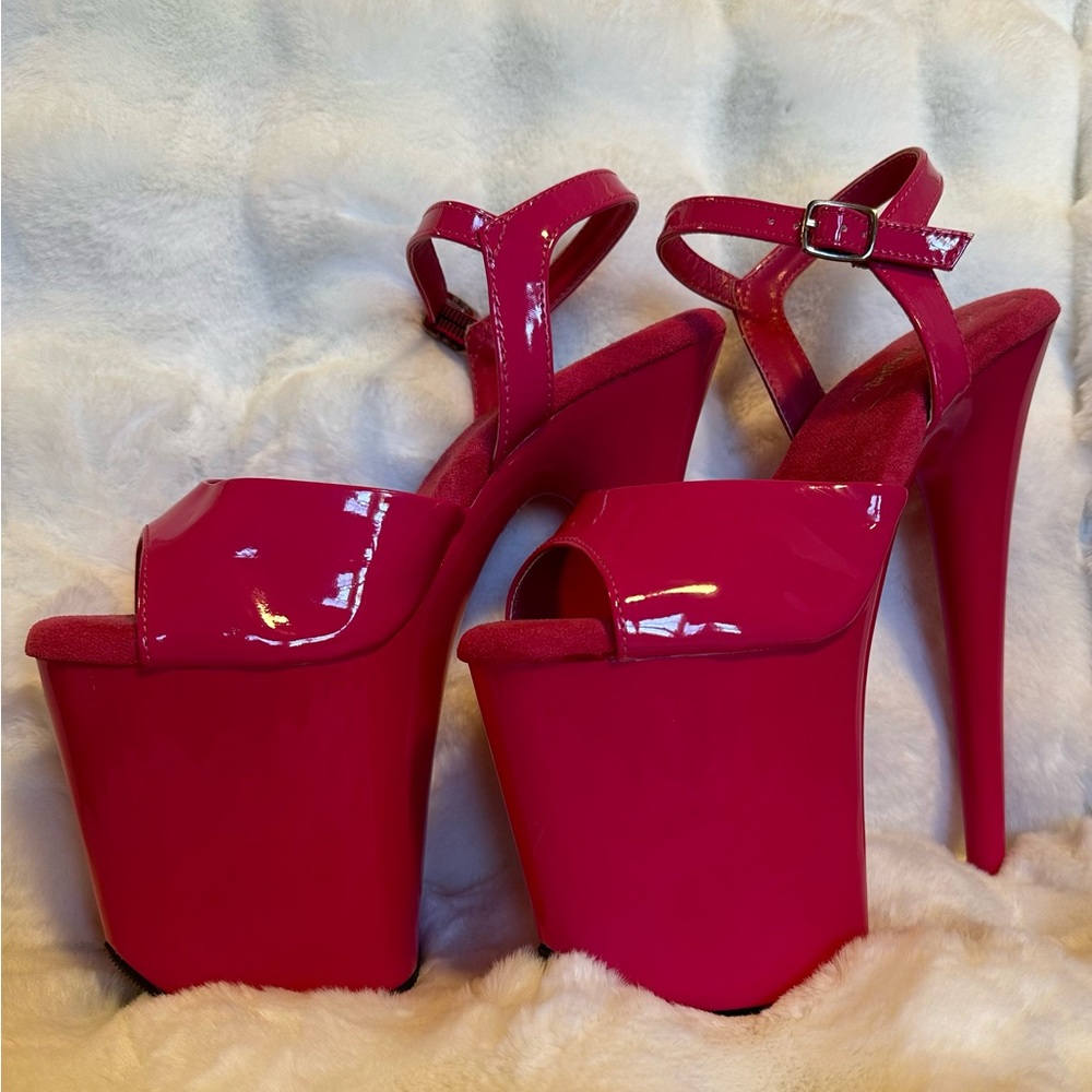 Vibrant Pink Platform Heels